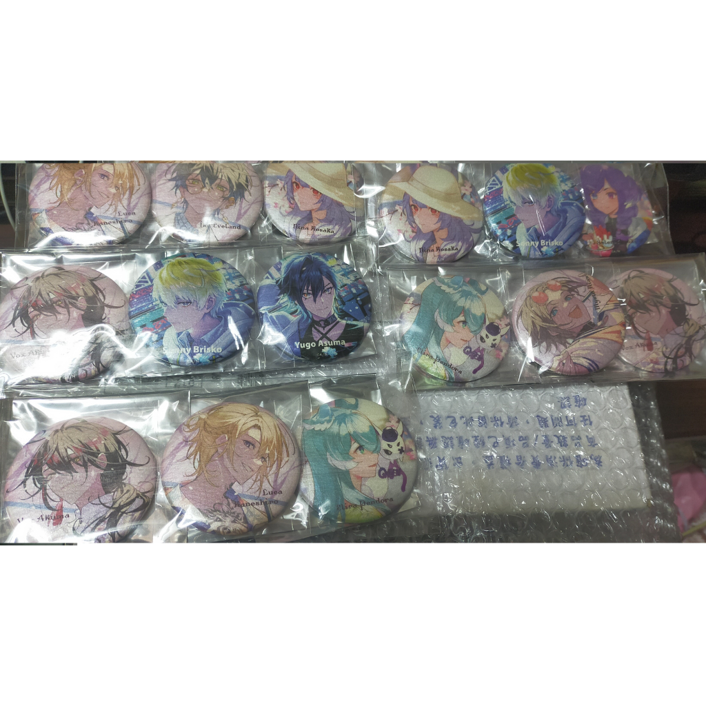 日版，彩虹社Nijisanji En 黑五 櫻花系列 櫻花徽章【EN Sakura Bloom Goods 2022】
