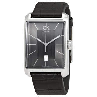 Calvin Klein CK 極簡方黑面腕錶 K2M21107