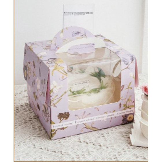 【芳焙】4寸 6寸 手提芝士蛋糕盒 6寸芝士蛋糕盒 4寸 戚風蛋糕盒 乳酪蛋糕盒 4寸奶油蛋糕盒 6寸芝士盒 蛋糕盒