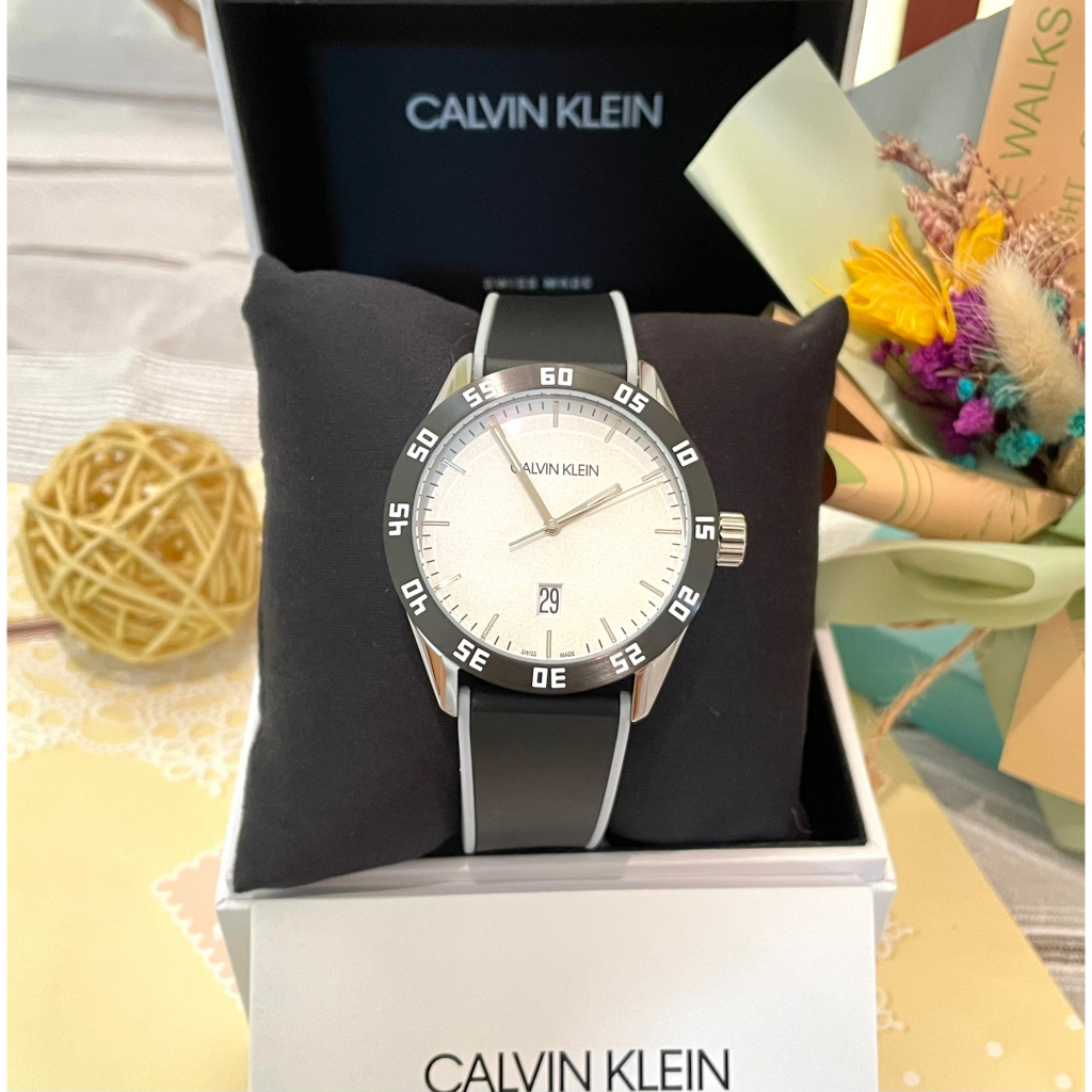 《CALVIN KLEIN》CK K9R31CD6 時尚橡膠錶帶 男錶 手錶