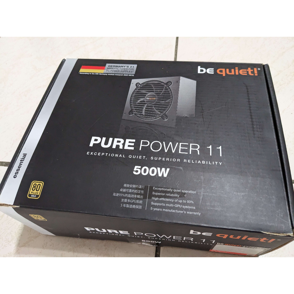 be quiet! Pure Power 11 電源供應器 500W