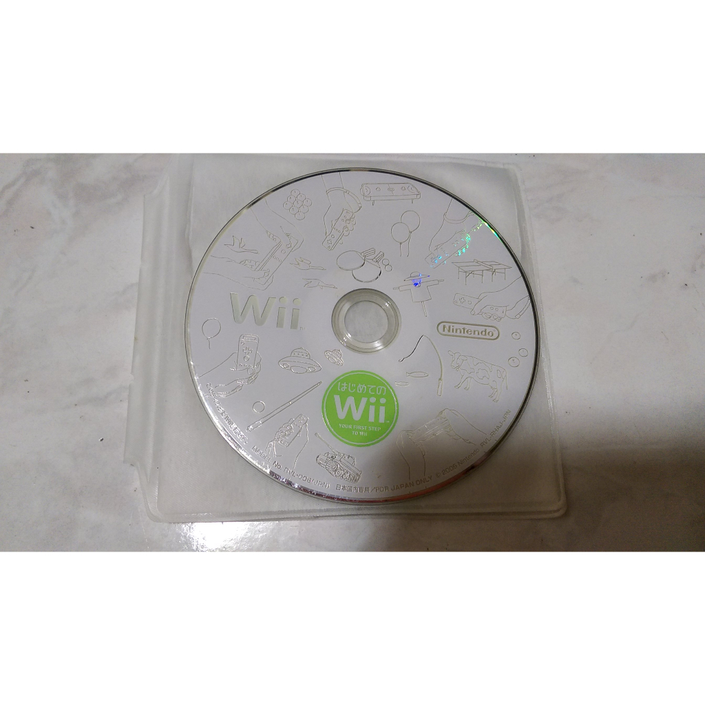 [閒甦機] 二手 拆機品 wii 第一次接觸 正版光碟 解半磚