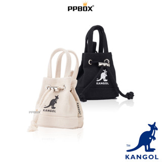 KANGOL 袋鼠 水桶包造型 錢包 附掛帶【63258781】包包 錢包 白色小包 airpod收納 日韓穿搭