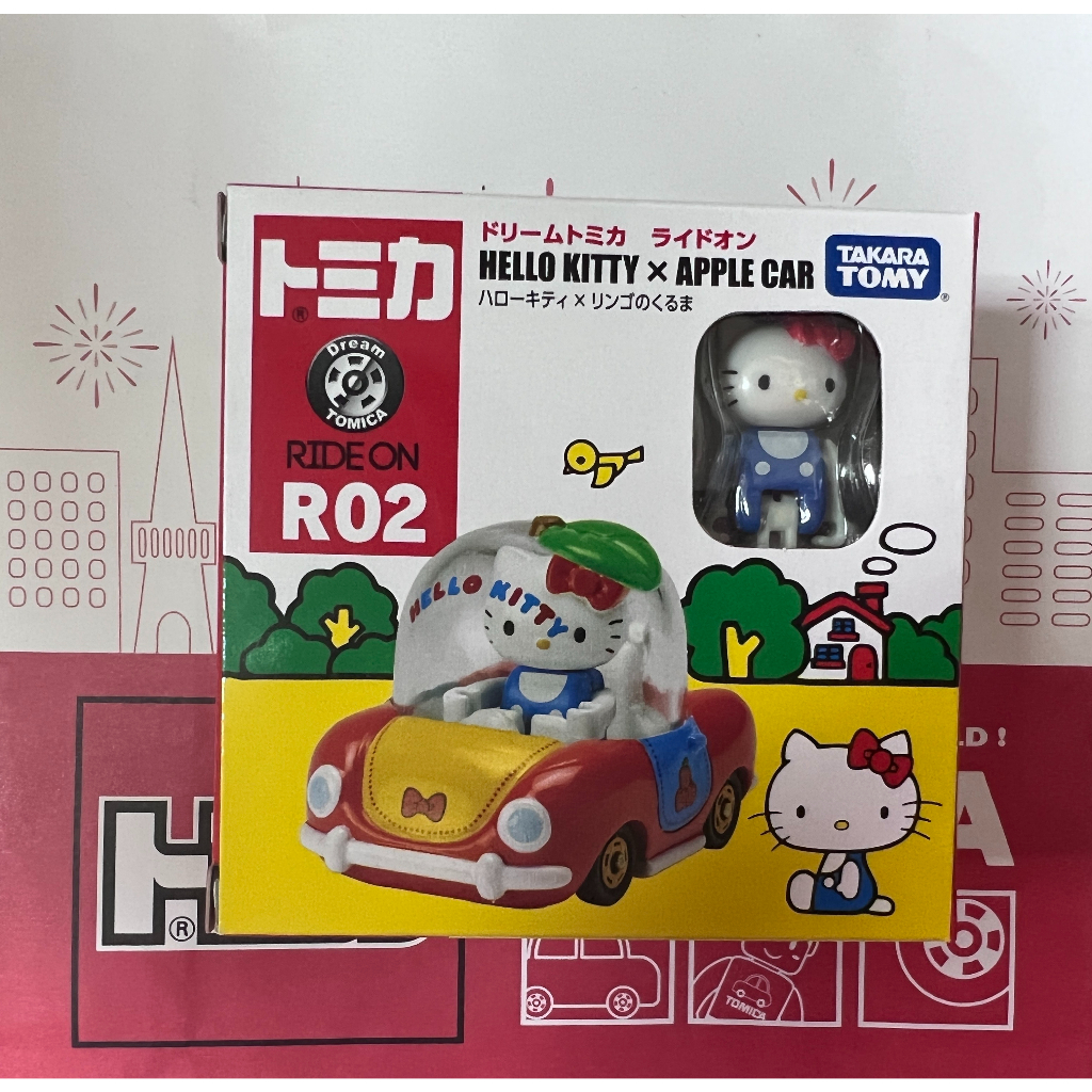 TOMICA RIDEON R02 HELLO KITTY X APPLE CAR  騎乘系列  (全新未開) ＊現貨＊