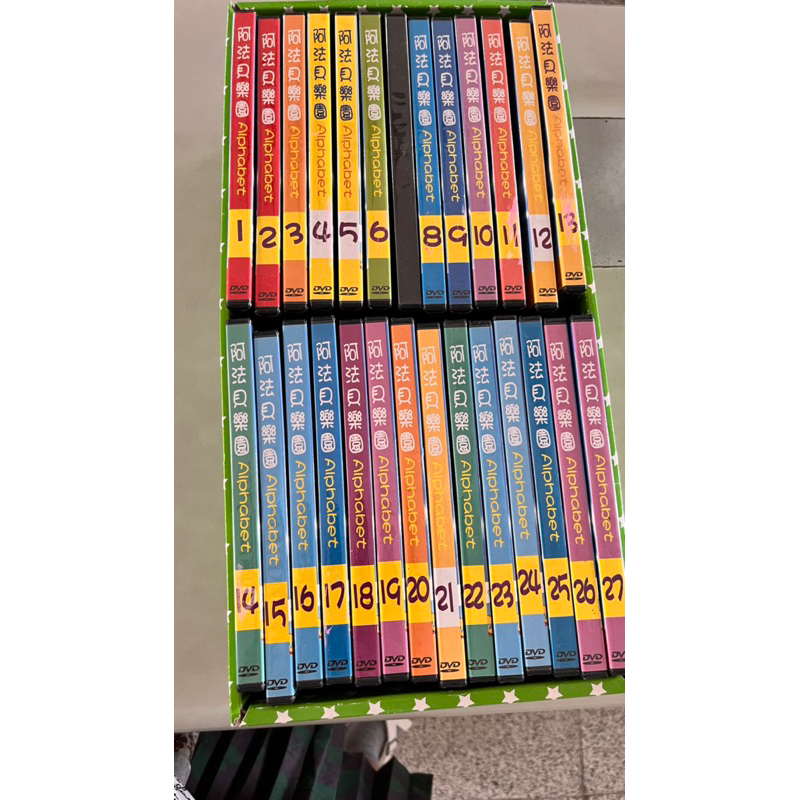 看動畫學英語 阿法貝樂園1-26片 DVD 合售