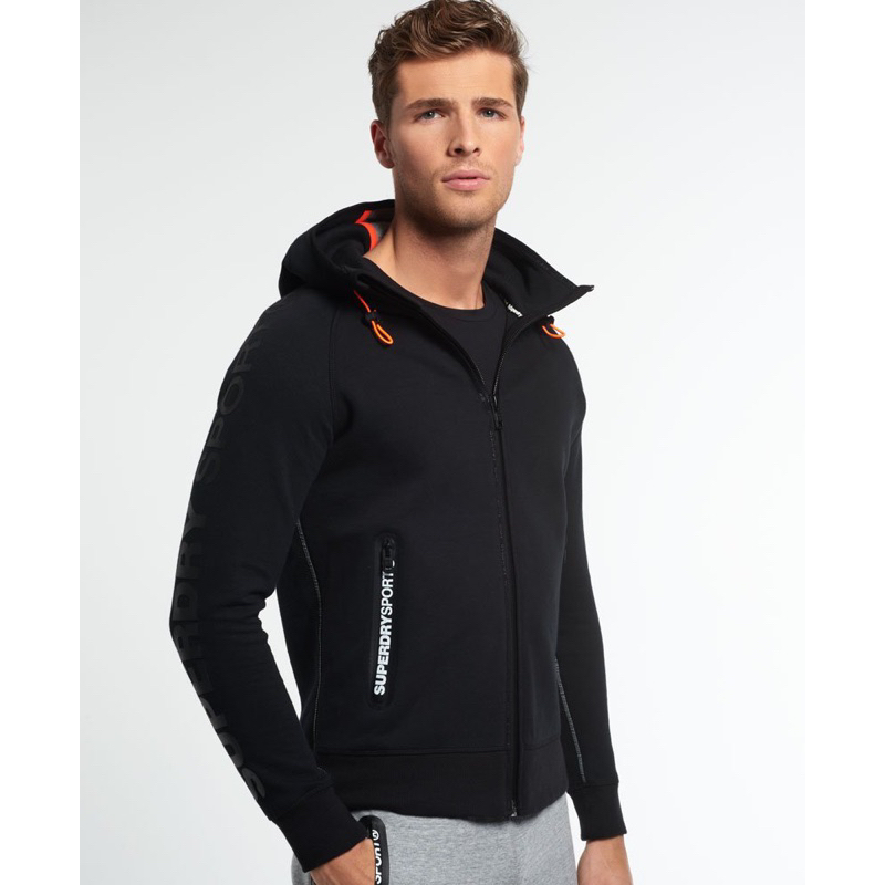 Superdry GYM Tech ZIphood 健身房運動保暖外套