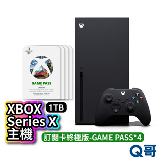 XBOX Series X 主機 1TB 光碟版+訂閱卡終極版-GAME PASS*4 電競主機 主機 PC 桌上型電腦