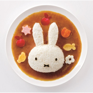asdfkitty*日本製 Miffy 米飛兔半立體飯糰模型含起司壓模-咖哩飯.便當都好用-正版商品