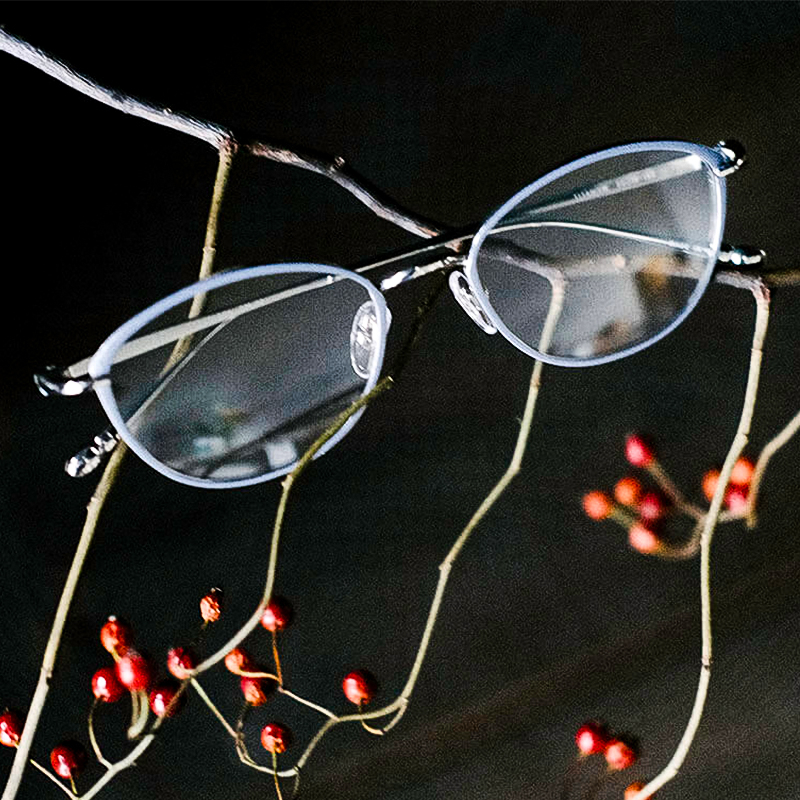 COCORO L-ECO-004 日本手工眼鏡｜小臉氣質復古純鈦眼鏡 女生品牌眼鏡框【幸子眼鏡】