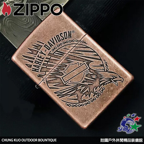 詮國 Zippo (ZP733) 美系經典打火機 哈雷系列 古銅鷹 / 29664