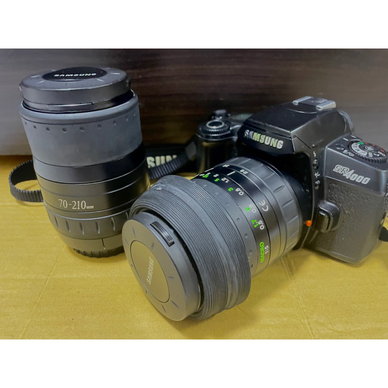 SAMSUNG SR-4000 半自動單眼底片相機附提袋+28-70mm、70-210mm鏡頭