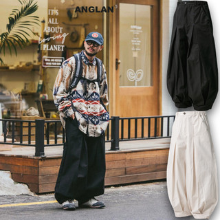 現貨! ANGLAN /韓國正品/ 氣球寬褲 長褲 Unbalance Long Tuck Balloon Pants