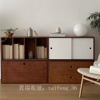 殺價 新品 可議價 可代客組裝mooli home韓國ins實木組合置物架侘寂風電視櫃樺木邊櫃服裝陳列