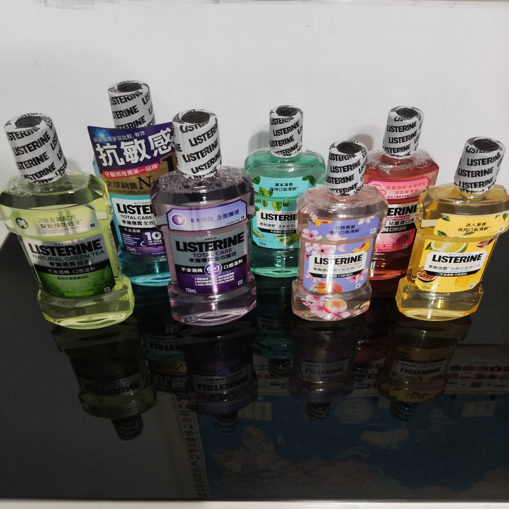 李施德霖漱口水 750ml 500ml  綠茶/全效/抗敏感/櫻花蜜桃/莓果/薄荷/健康亮白