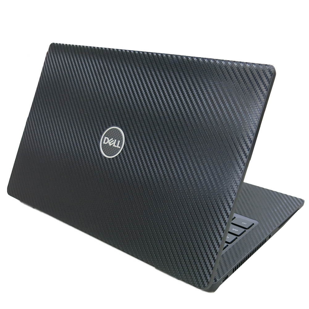 【Ezstick】DELL Latitude 7430 P135G 黑色卡夢紋機身貼 (上蓋、鍵盤週圍、底部) 共三張