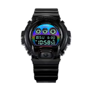 CASIO 卡西歐 G-SHOCK 探索虛擬彩虹系列 炫彩黑 50mm DW-6900RGB-1