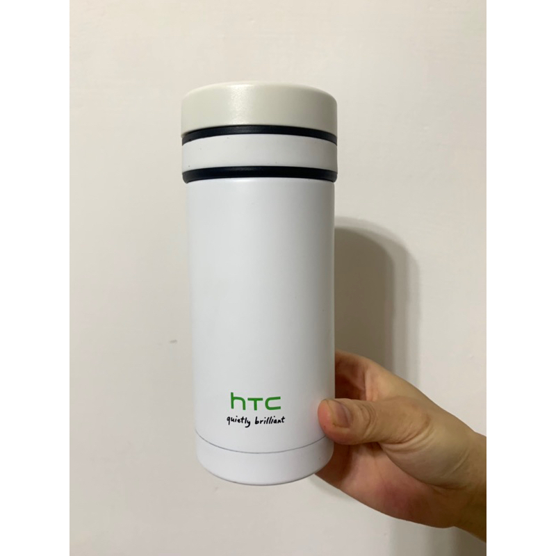 HTC隨身保溫瓶 冷水瓶 白色 全新 - 股東會紀念品