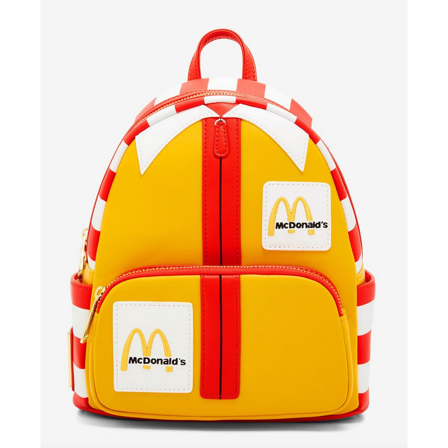 預購👍正版空運👍美國專櫃 麥當勞 McDonald's 皮革 後背包 包包 背包 小包包 Loungefly
