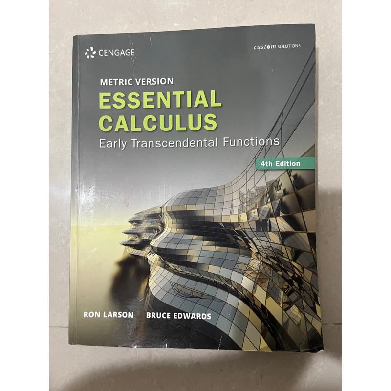 Essential Calculus Early Transcendental Functions 4/E