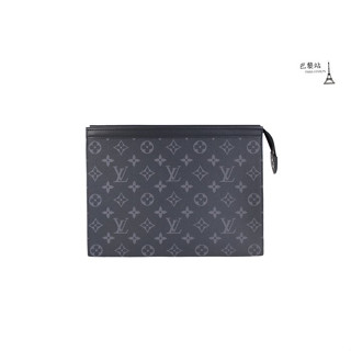 【巴黎站二手名牌專賣店】＊全新現貨＊LV 路易威登 真品＊M61692經典花紋黑色手拿包 收納包MM