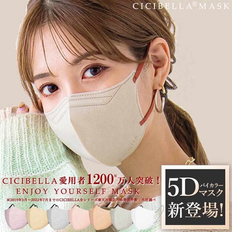 *現貨* 日本CICIBELLA🇯🇵暢銷5D小顏口罩 IRIS高防護 日本口罩