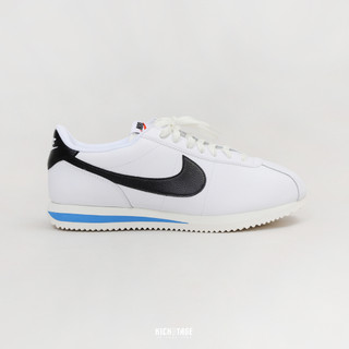 NIKE CORTEZ WHITE BLACK 白黑 水藍 低筒休閒鞋 男鞋【DM4044-100】