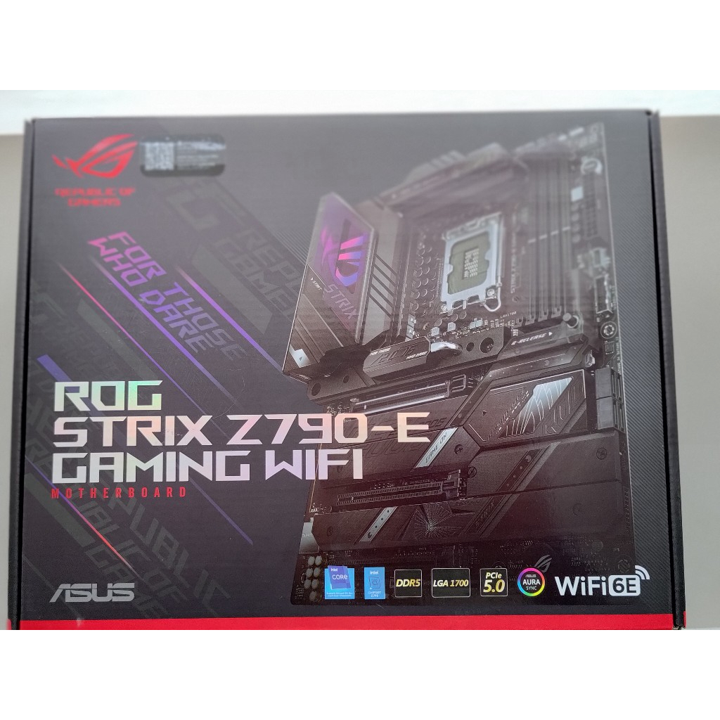 盒裝配件齊ASUS ROG STRIX Z790-E GAMING WIFI無保固便宜賣 13900K,13600K