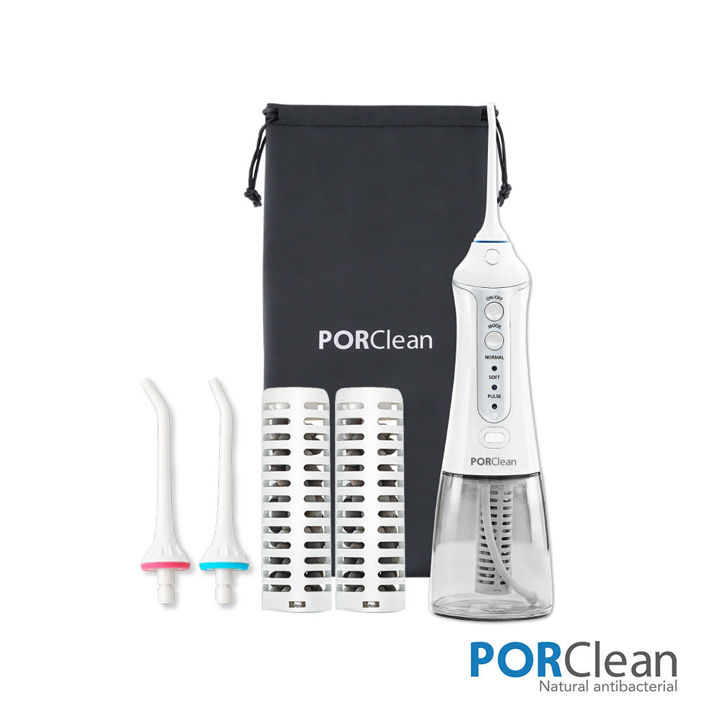 PORClean 寶可齡 抗菌沖牙機(內含濾芯x2+標準噴頭x2+收納袋x1) MD202
