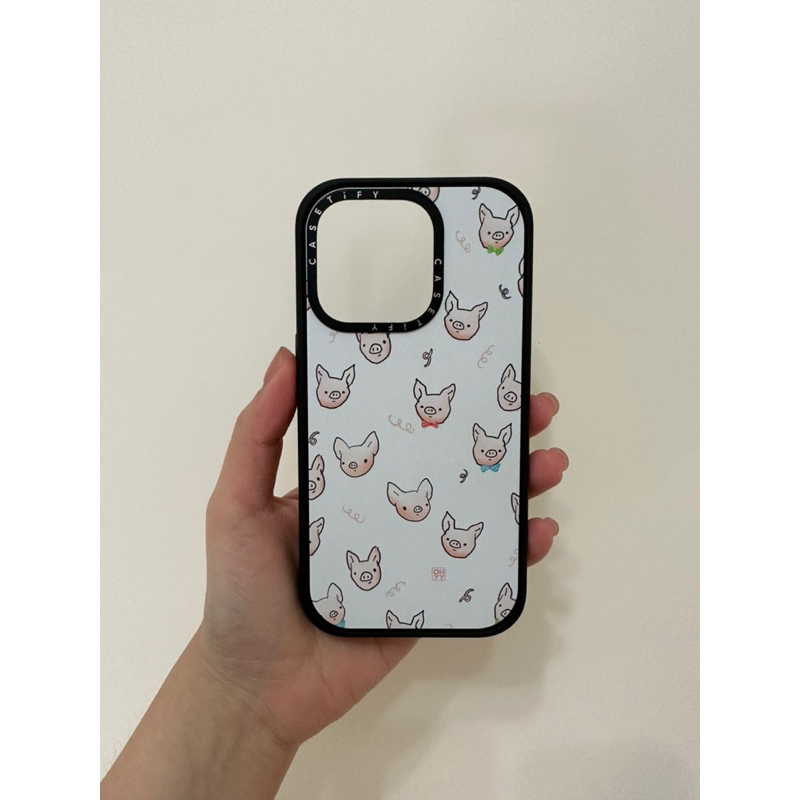 CASETiFY x iPhone 14pro手機殼  Watercolor Smart Pig