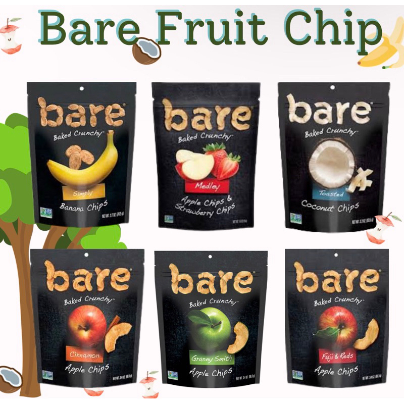 現貨🇺🇸美國 Bare代購 有機高品質蘋果脆片、椰子脆片、香蕉脆片
