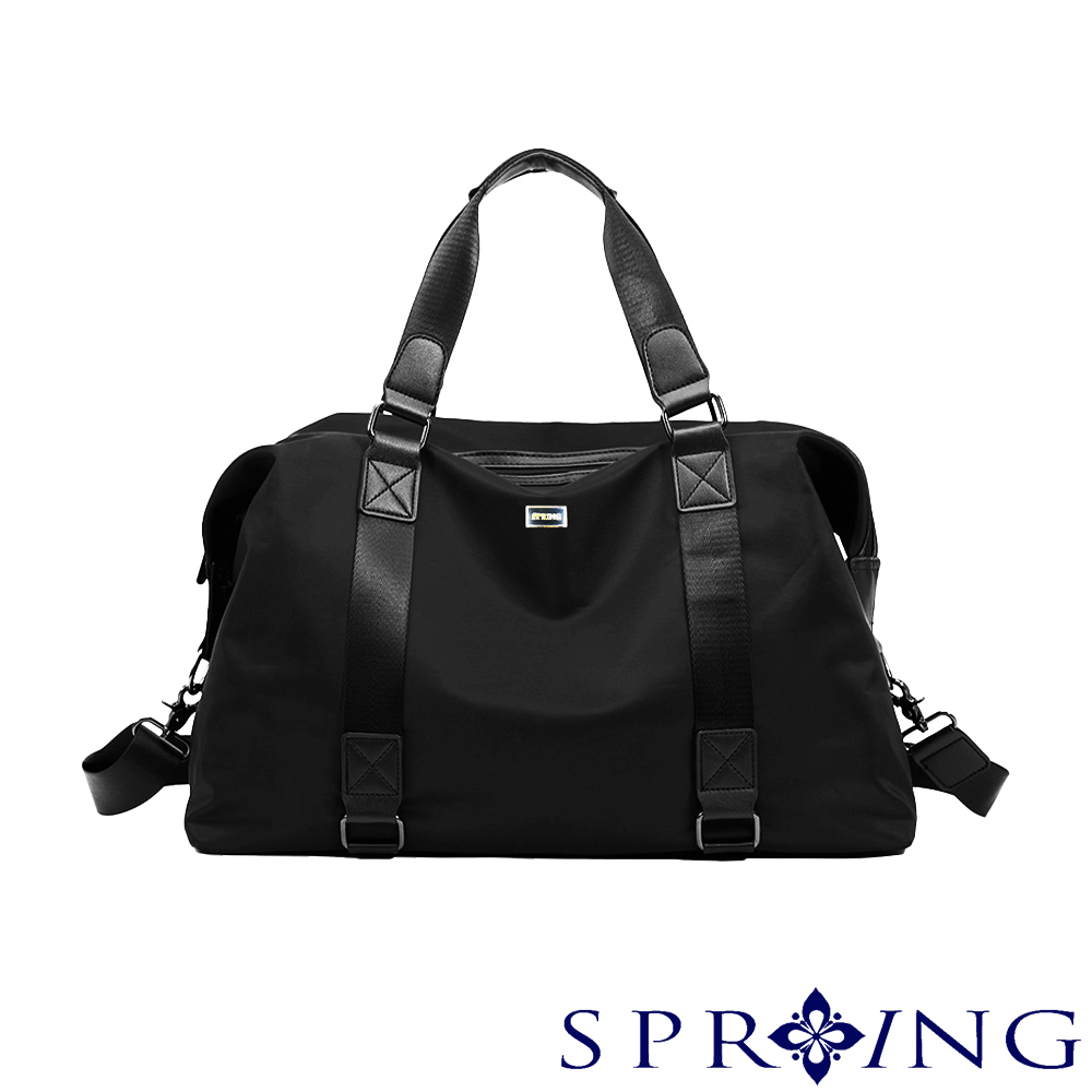 SPRING-尼龍大容量多功能中性手提包肩背包斜背包旅行包學生書包