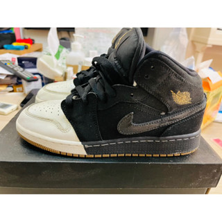 Jordan 1代 黑白配 女鞋 大童鞋 5Y=23.5cm 二手