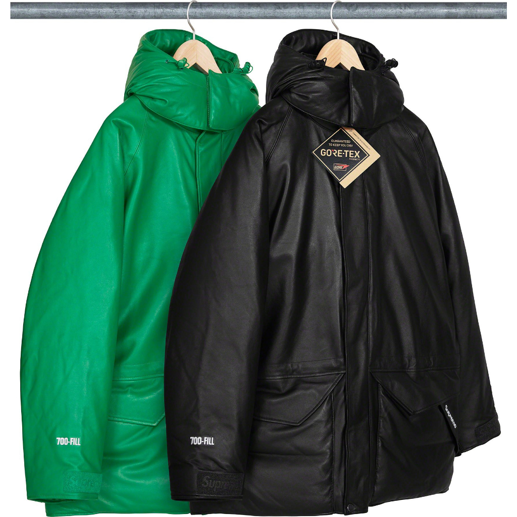 【紐約范特西】預購 Supreme SS23 GORE-TEX Leather 700-Fill Down Parka