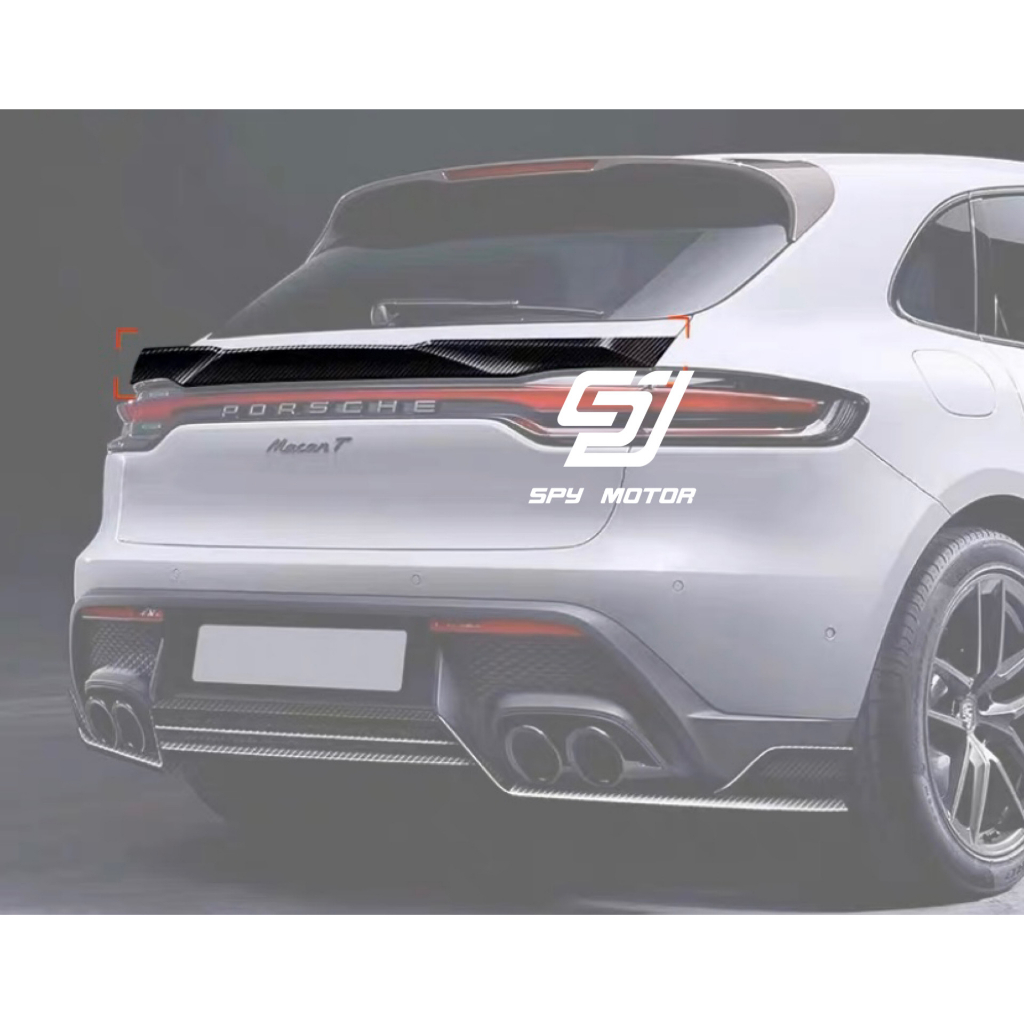 【SPY MOTOR】Porsche MACAN G3 乾碳纖維中尾翼