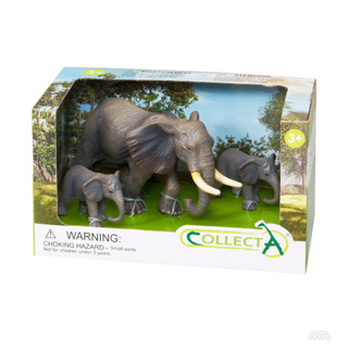 【永曄】collectA 大象家族組(3入)~英國高擬真模型-R89151