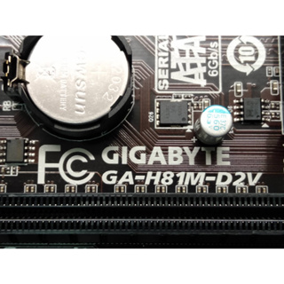 二手 技嘉 GIGABYTE GA-H81M-D2V 主機板 附擋板 保1個月