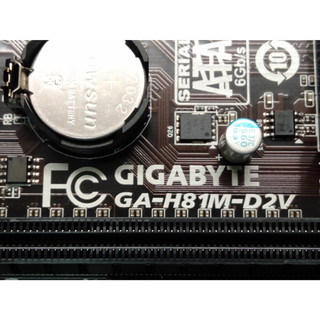 二手 技嘉 GIGABYTE GA-H81M-D2V 主機板 附擋板+I5-4440CPU --保1個月