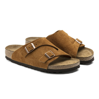 [售出] BIRKENSTOCK Zürich 蘇黎仕 貂皮色 麂皮軟墊拖鞋 1009534 懶人拖鞋 拖鞋