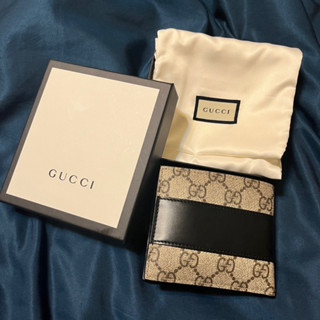 二手 專櫃購入 Gucci 男用 短夾 皮夾 中性款