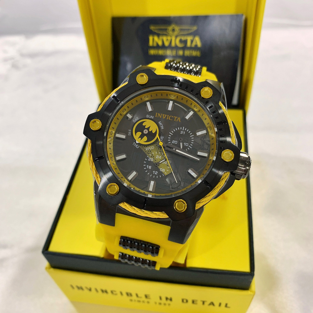 (Little bee小蜜蜂精品)INVICTA 英威塔 DC聯名限量款 石英橡膠錶 全球限量4000支