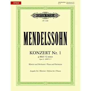 Mendelssohn Piano Concerto No. 1 Op.25孟德爾頌鋼琴協奏曲 彼得版