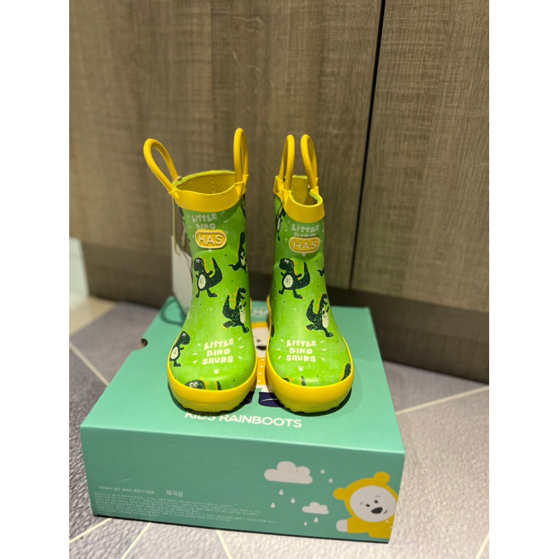 韓國HAS恐龍兒童雨鞋 正品