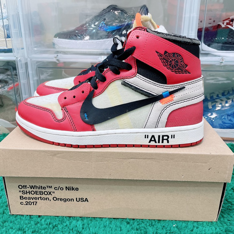 《二手現貨》Off-White x Air Jordan 1 芝加哥 US9 原盒配件齊 很新