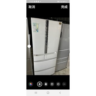 超大620公升漂亮，一級能效，～二手中古白色日立620公升6門變頻冰箱，自動製冰，型號R-SF62BMJ，保固3個月