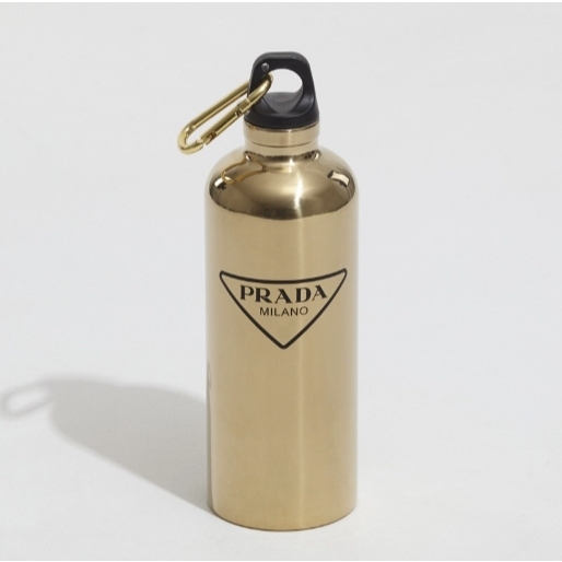 [ PS ] ❤️ 全新現貨 PRADA 限量款 不鏽鋼運動水壺 金銀二色 500ml 不銹鋼保溫水瓶 隨身瓶