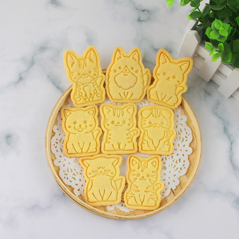 『Mi烘培』坐立貓餅乾模 餅乾模 3D列印模  親子烘培 烘焙壓模 餅乾模具 手工餅乾 造型餅乾 壓模餅乾 餅乾模 貓