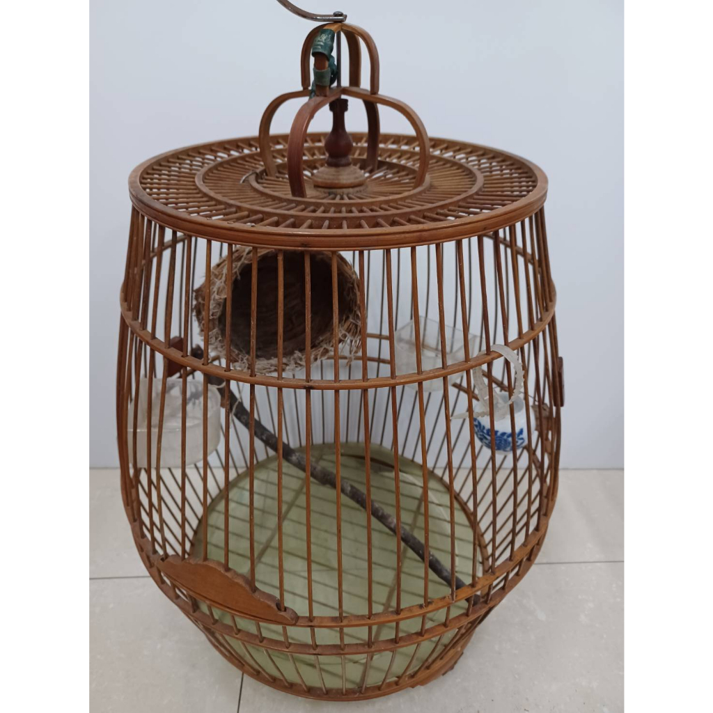 ①鳥籠 竹鳥カゴ 4個セット籠
