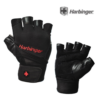 【HARBINGER】#1140 男款 黑色 重訓健身用專業護腕手套 PRO WRISTWRAP MEN GLOVES