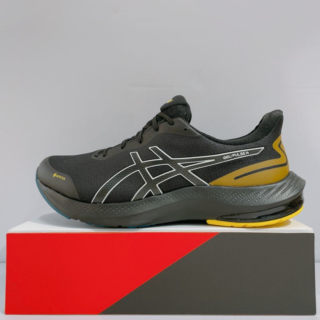 ASICS GEL-PULSE 14 GTX 男生 黑色 舒適 透氣 防水 運動 慢跑鞋 1011B490-001