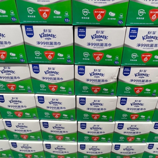 Kleenex 舒潔 淨99抗菌濕紙巾 1箱（12包X15抽 ）COSTCO代購